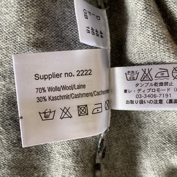 Elegance Paris one of a kind luxury cardigan! 70% wool 30% cashmere! So soft! - Picture 10 of 14